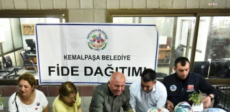 Kemalpaşa Belediyesi, Çiftçilere ve Vatandaşlara Ücretsiz Sebze Fidesi Dağıttı