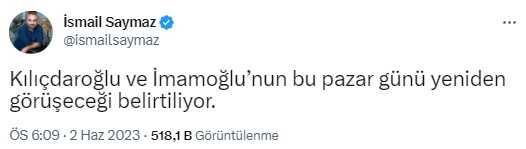 Kılıçdaroğlu ile İmamoğlu yeniden görüşecek