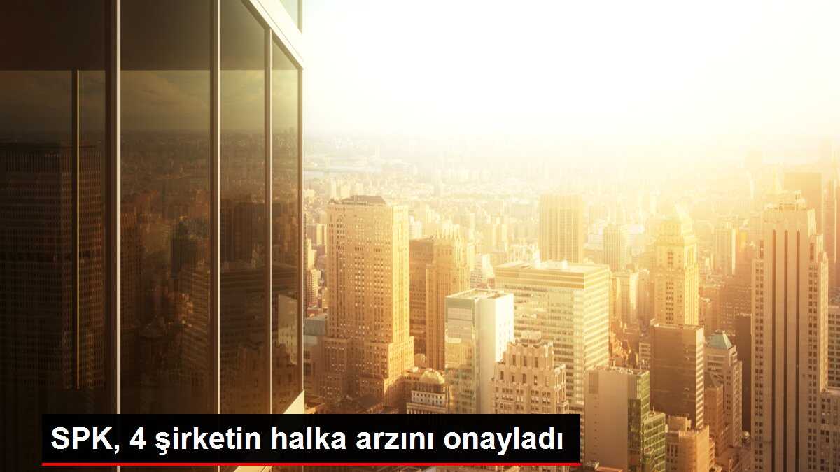 SPK, 4 şirketin halka arzını onayladı