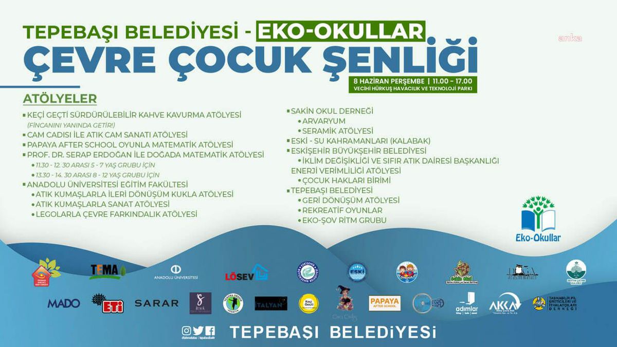 Tepebaşı Belediyesi'nin 'Çevre Çocuk Şenliği' İçin Geri Sayım Başladı