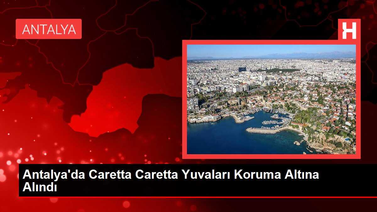 Antalya'da Caretta Caretta Yuvaları Koruma Altına Alındı