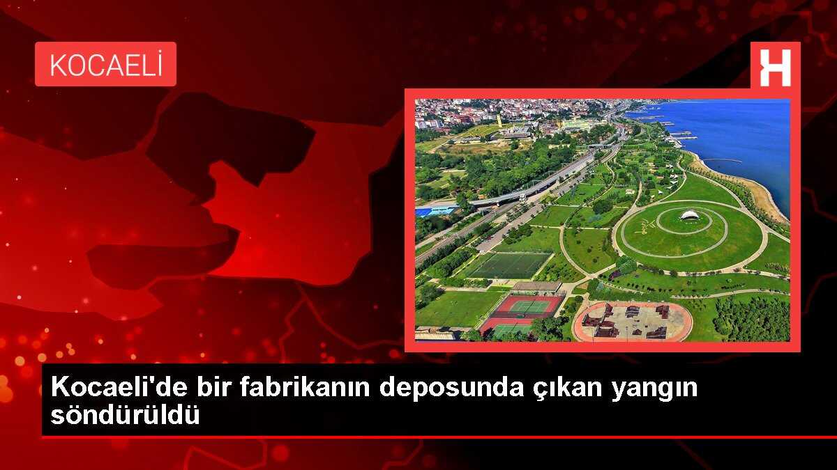 Kocaeli'de Geri Dönüşüm Fabrikasında Yangın
