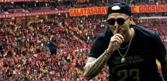 Galatasaray taraftarından Icardi'ye pankart! Maç boyu gözü o yazıya takılacak
