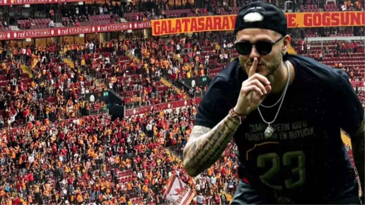 Galatasaray taraftarından Icardi'ye pankart! Maç boyu gözü o yazıya takılacak