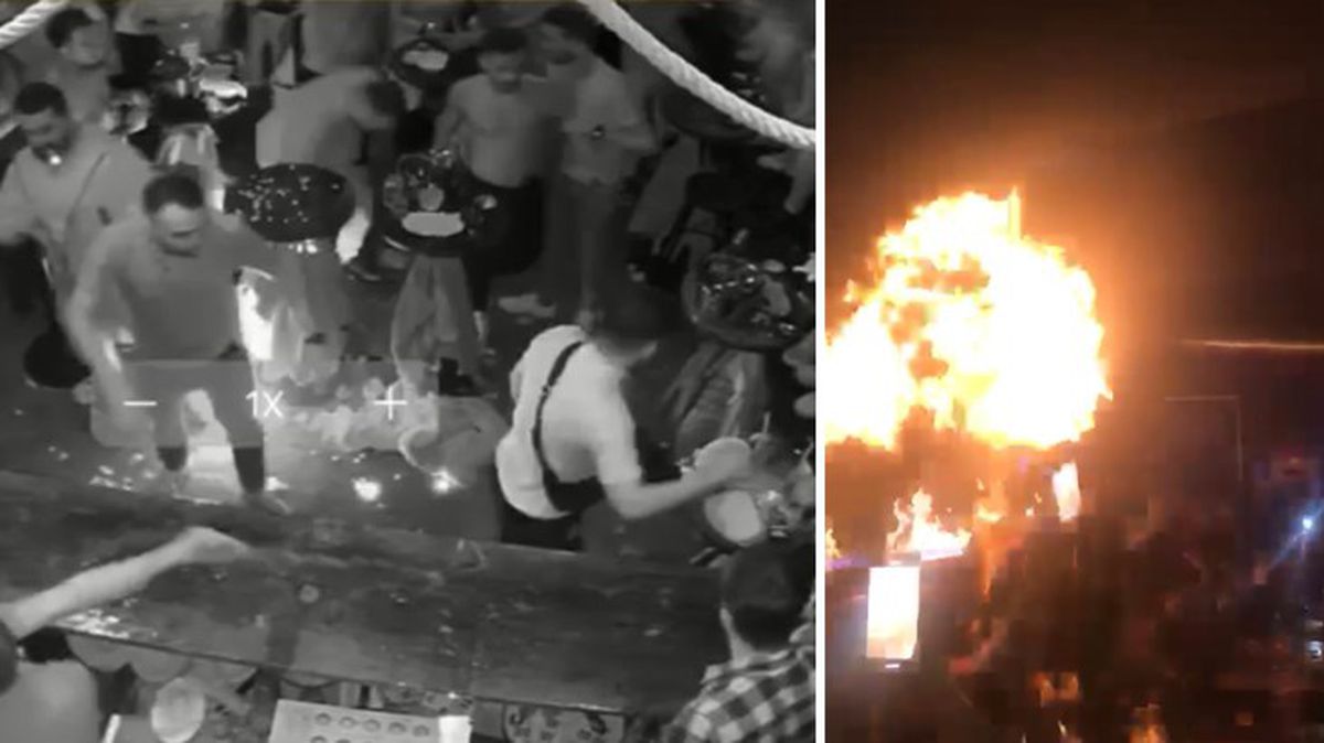 Gece kulübünde ispirtolu şov faciaya dönüştü! Çok sayıda yaralı var
