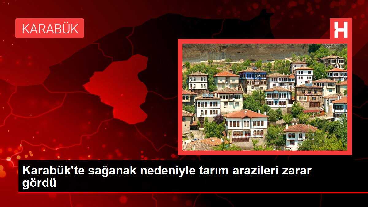 Karabük'te sağanak nedeniyle tarım arazileri zarar gördü