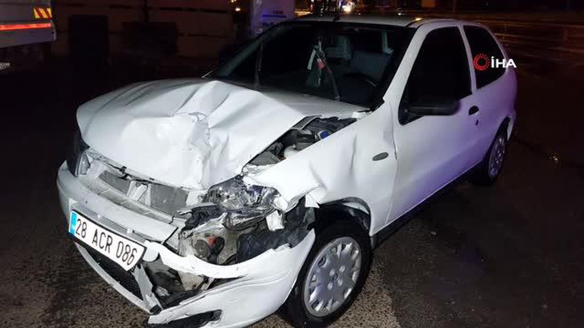 Samsun'da düğün dönüşü kaza: 2 yaralı