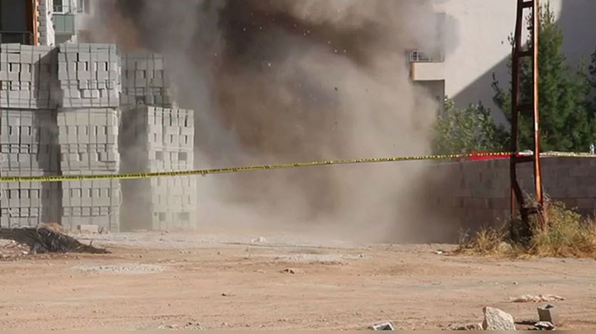 Şanlıurfa'da inşaat alanında patlamamış havan mermisi bulundu