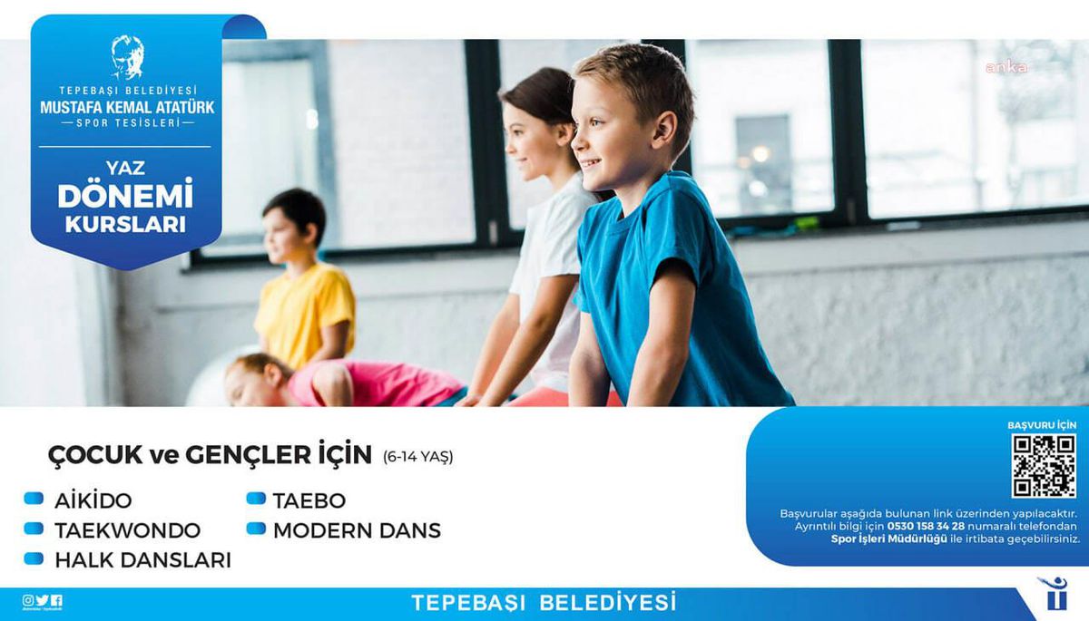 Tepebaşı Belediyesi Su Sporları Merkezi'nde yaz kursları başlıyor