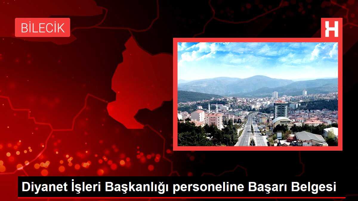 Diyanet İşleri Başkanlığı personeline Başarı Belgesi