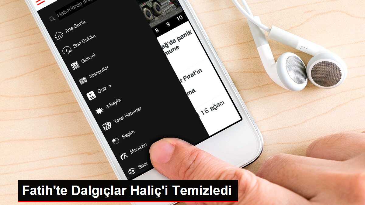 Fatih'te Dalgıçlar Haliç'i Temizledi