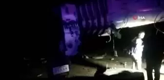 Rampadan inen vinç devrildi: 1 ölü, 1 yaralı