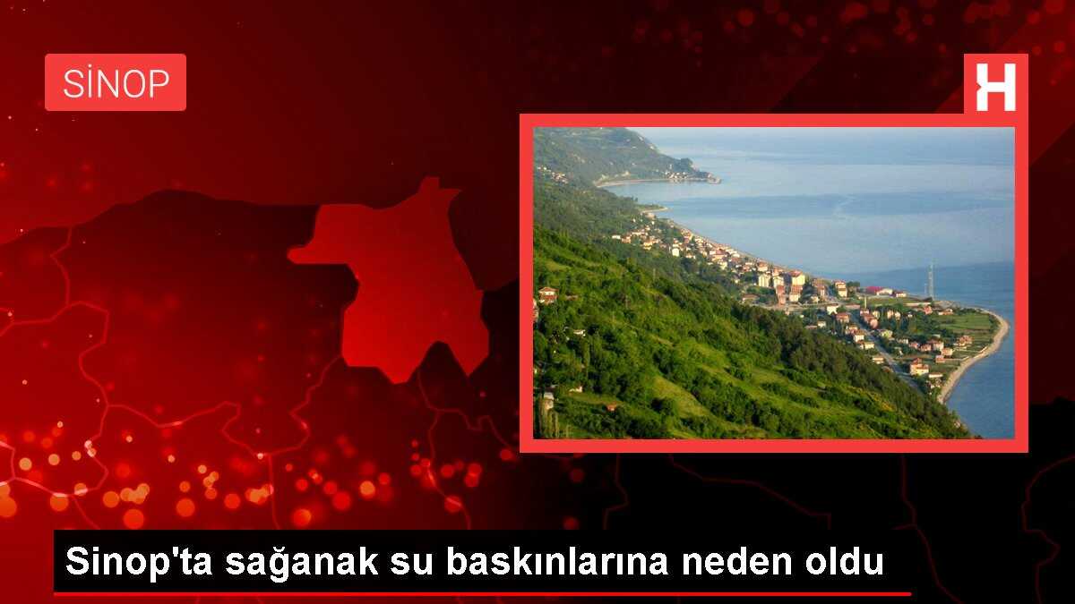 Sinop'ta Sağanak Yağış Evleri Su Bastı