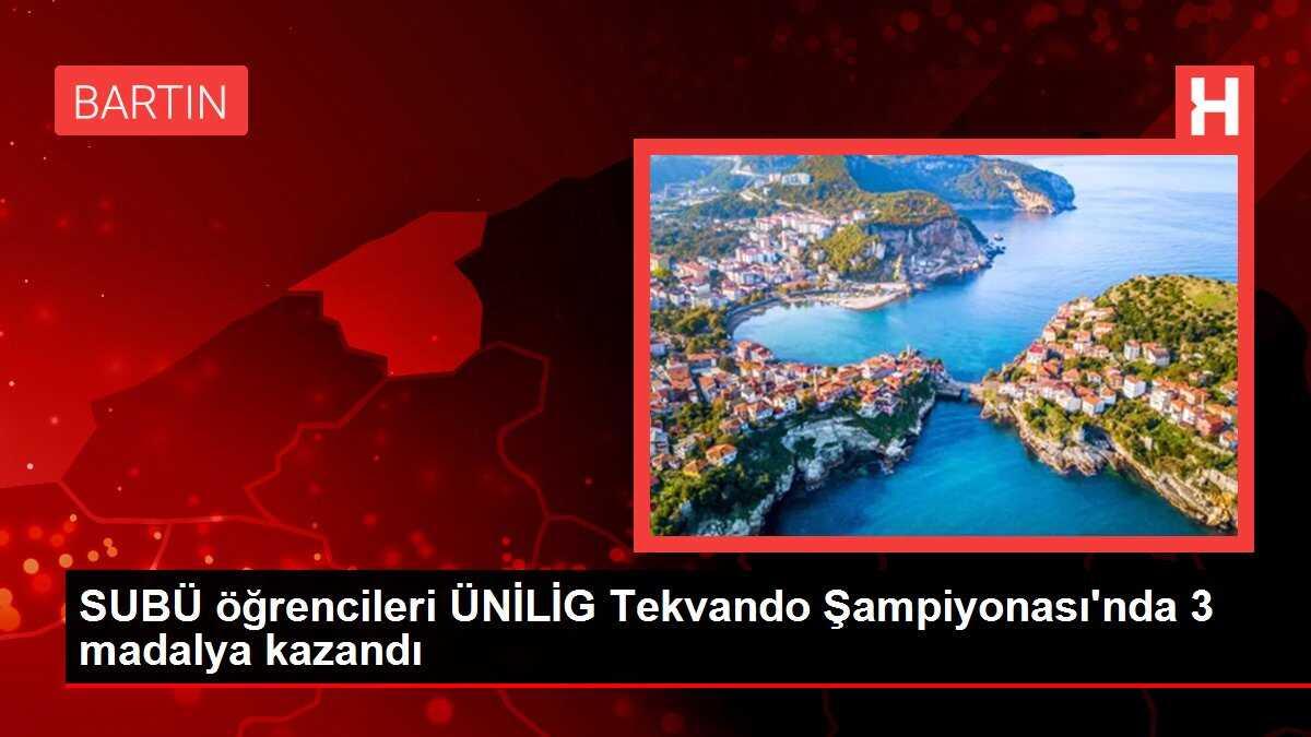 SUBÜ öğrencileri ÜNİLİG Tekvando Şampiyonası'nda 3 madalya kazandı