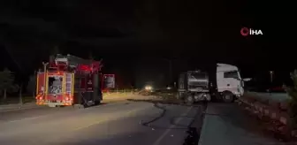 Süt Tankeri Ortalığı Karıştırdı: Alev Aldı