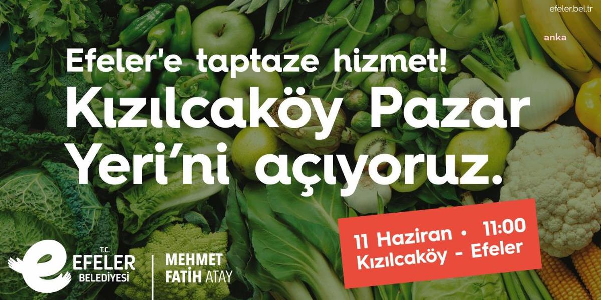 Efeler Belediyesi, Kızılcaköy Mahallesi'nde Köylü Pazarı açacak