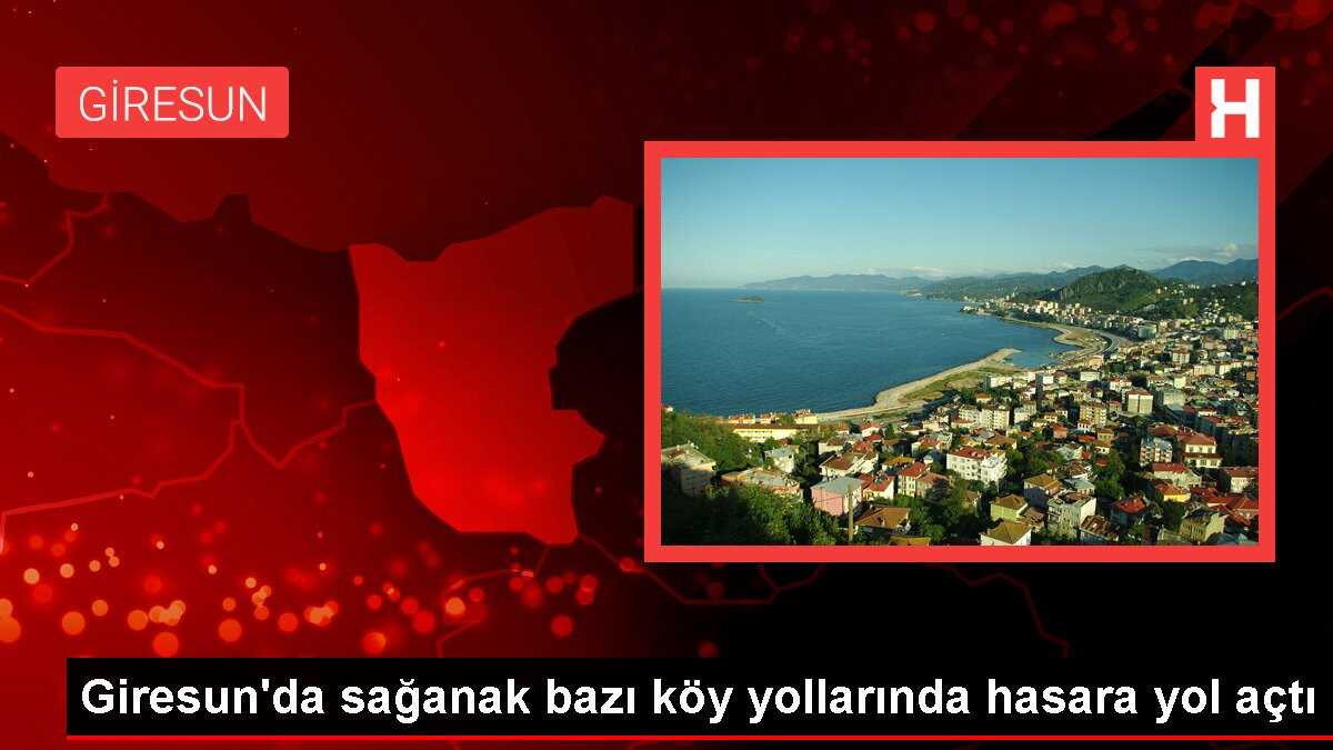 Giresun'da Sağanak Heyelanlara Neden Oldu