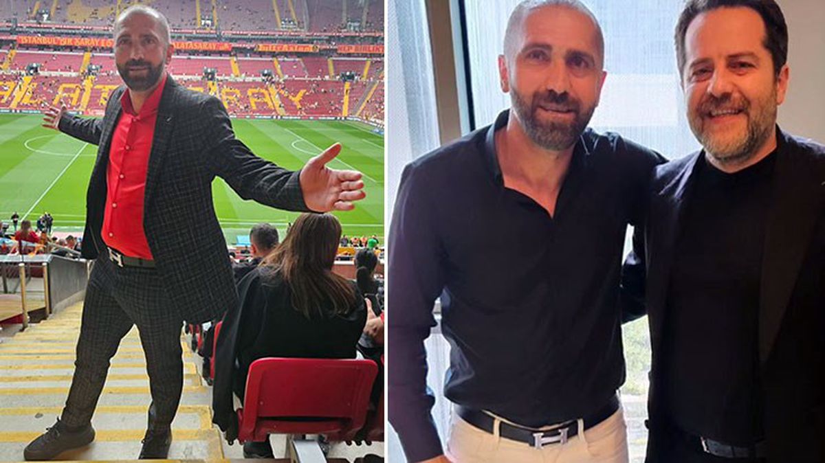 Hakan Çalhanoğlu'nun babasından Galatasaray taraftarını heyecanlandıran kare! Erden Timur ile poz verdi