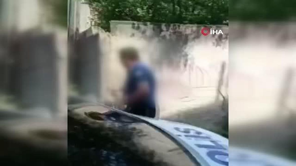 Pendik'te polise mukavemet: Polisi kafasına taşla vurarak yaraladı