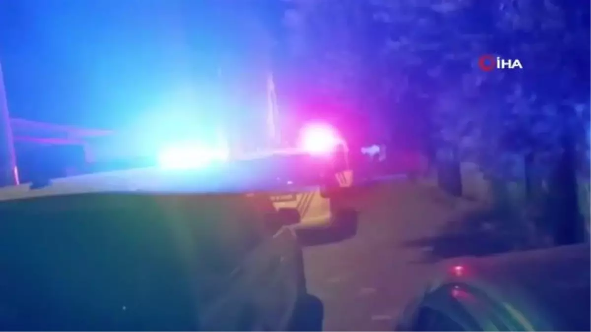 Polisin 'dur' ihtarına uymayan araç sürücüsü kaza yaparak yakayı ele verdi