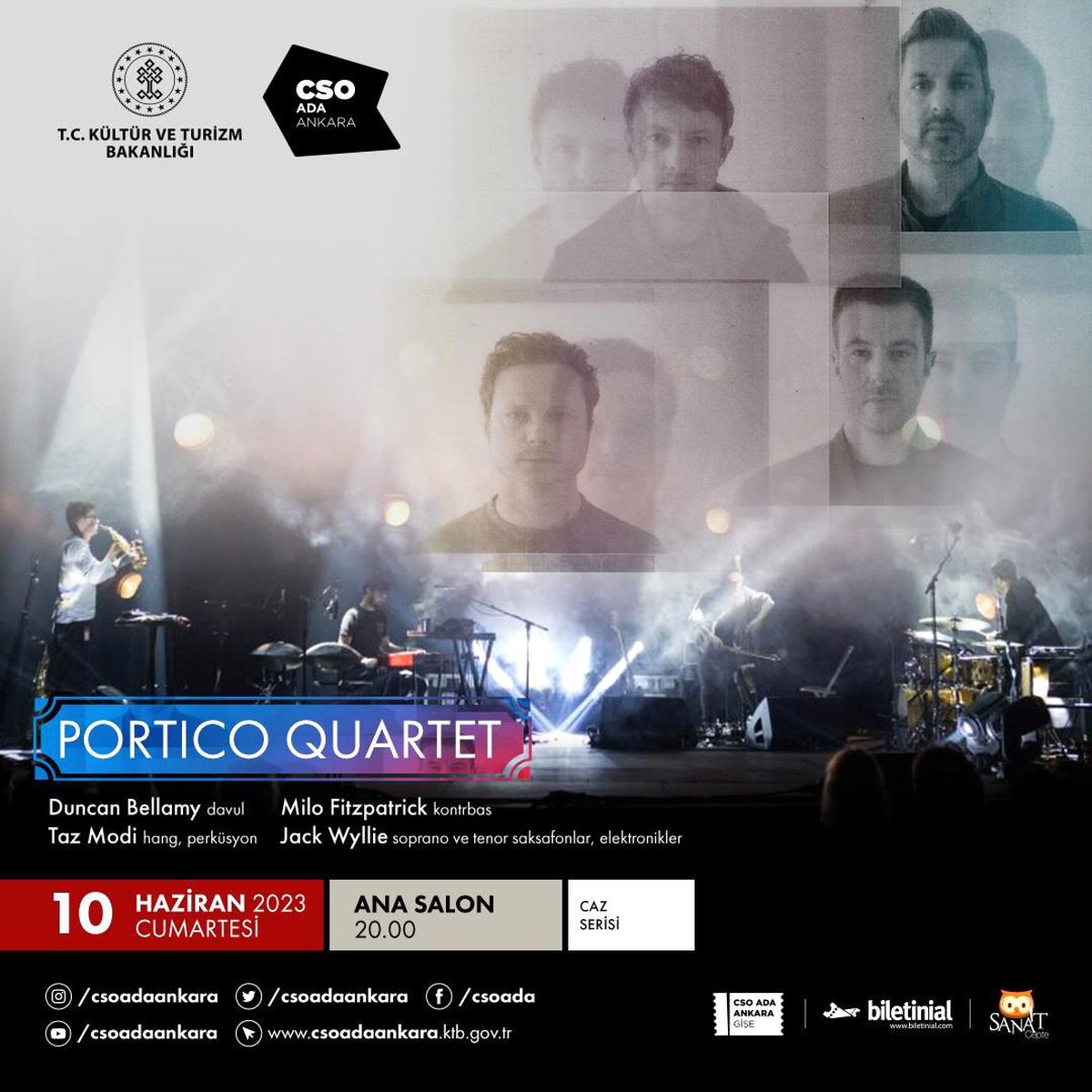Portico Quartet, CSO Ada Ankara Caz Serisi'nde