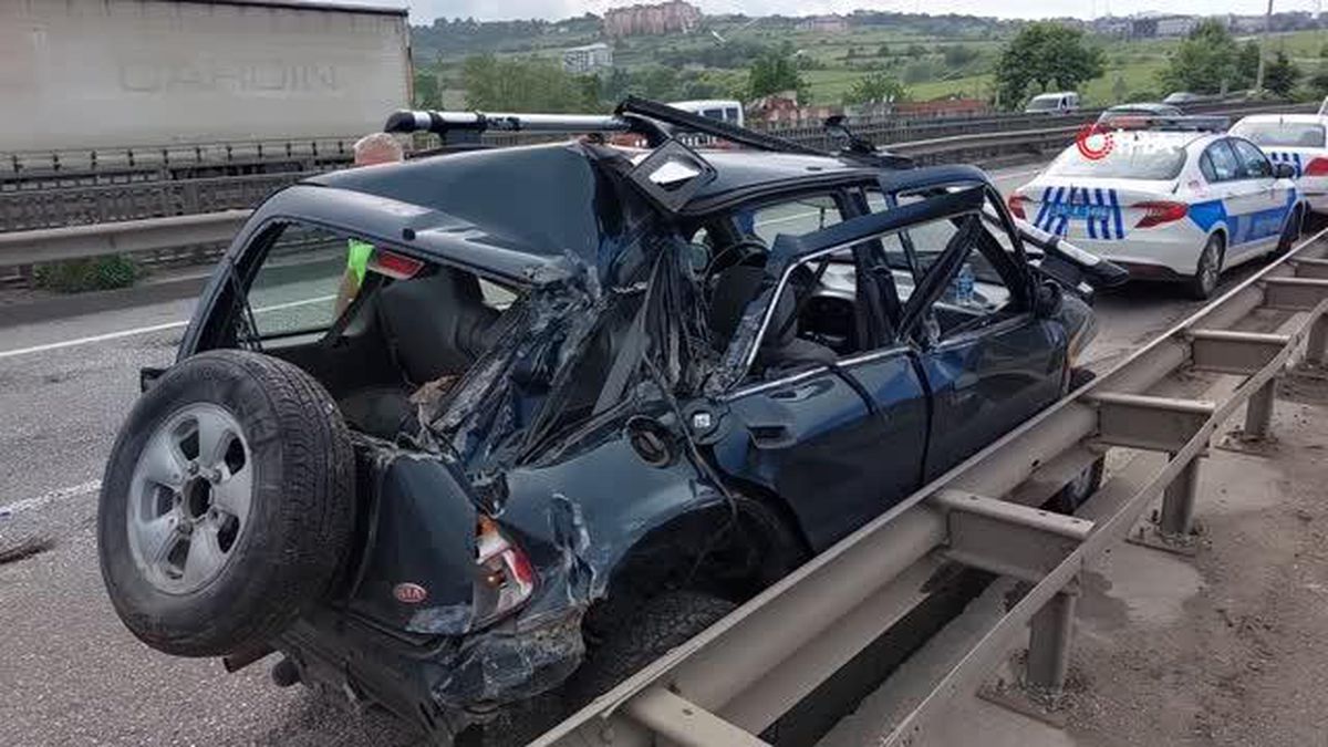 Samsun'da tır ile otomobil çarpıştı: 1 yaralı