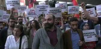 TİP, Can Atalay için eylem yaptı: 'Artık bu hukuksuzluğa bir son verin'