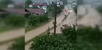 Tokat'ta sağanak yağış sonrası göl taştı