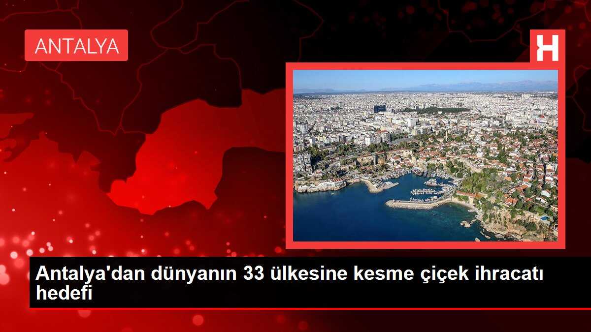 Antalya'dan dünyanın 33 ülkesine kesme çiçek ihracatı hedefi