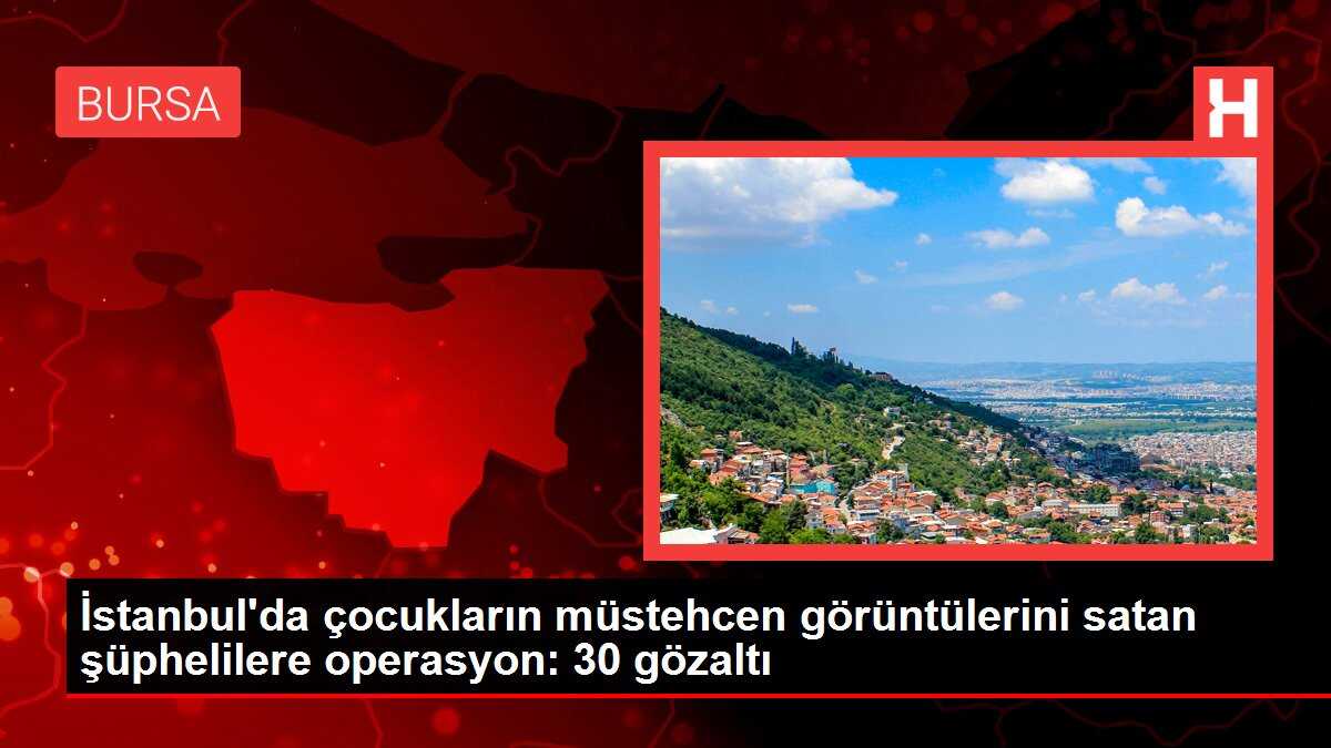 İstanbul'da çocukların müstehcen görüntülerini satan şüphelilere operasyon: 30 gözaltı