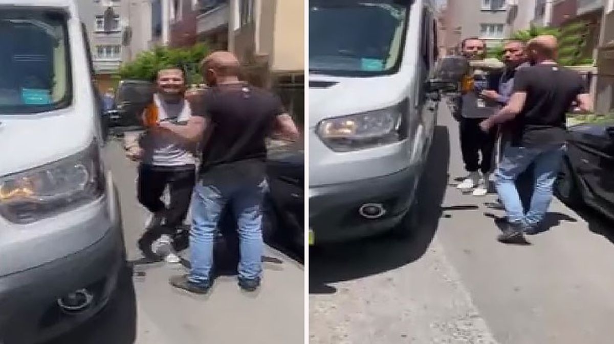 Servis aracı sürücüsü kuryeye bıçak çekti: Seni lime lime keseceğim