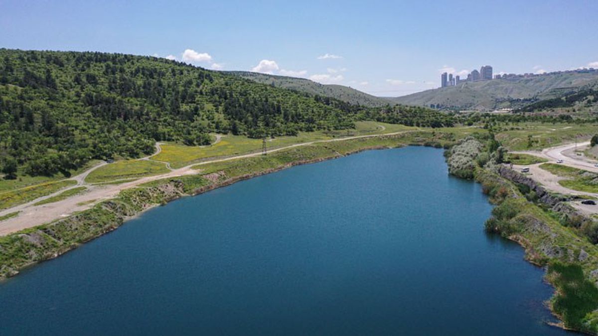 Aralıksız yağışlar Ankara'yı adeta Karadeniz'e çevirdi! Dağlar tepeler yeşil örtüyle kaplandı