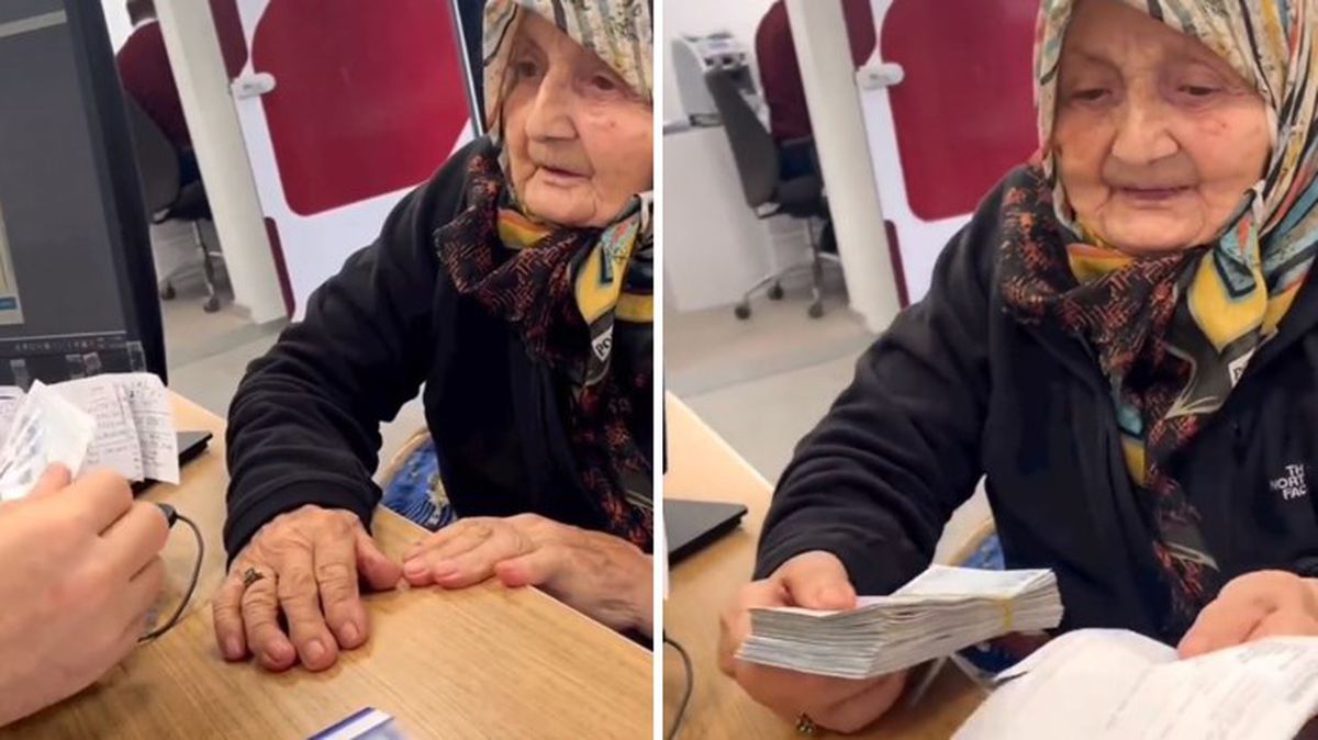 Banka çalışanına harçlık vermeye çalışan teyzenin sözleri yüreklere dokundu