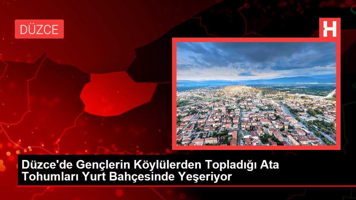 Düzce'de Gençlerin Köylülerden Topladığı Ata Tohumları Yurt Bahçesinde Yeşeriyor