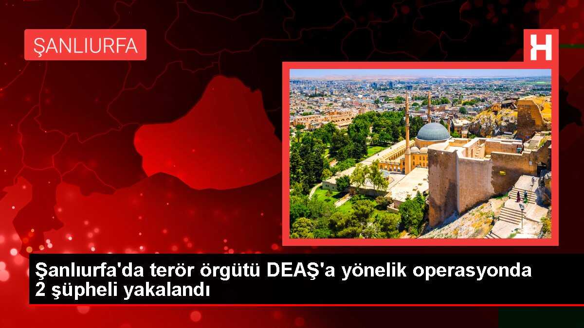 Şanlıurfa'da terör örgütü DEAŞ'a yönelik operasyonda 2 şüpheli yakalandı