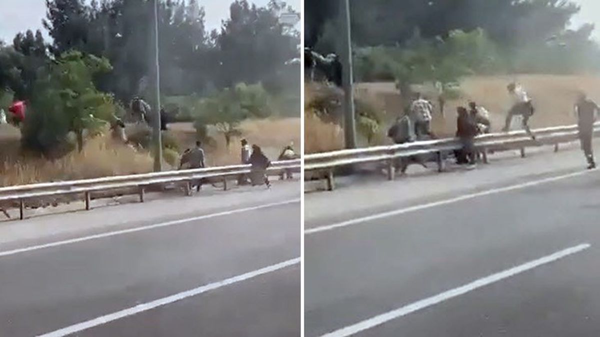 Yer: İzmir! Yangın çıkan minibüsten atlayan onlarca göçmen ormana kaçtı