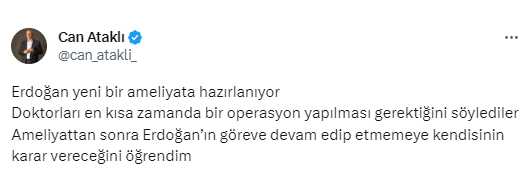 Ameliyat olacağı öne sürülmüştü! Cumhurbaşkanı Erdoğan'ın sağlık durumuyla ilgili iddialar yalanlandı