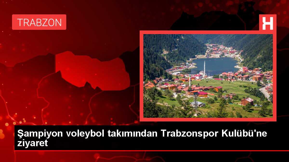 Trabzon Sürmene Ayşe Kırali Ortaokulu Voleybol Takımı Trabzonspor'u Ziyaret Etti