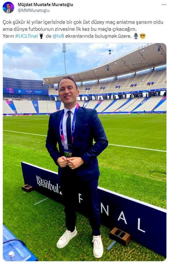 Futbolseverler için büyük sürpriz oldu! Şampiyonlar Ligi finalini Müjdat Mustafa Muratoğlu anlatacak Futbolseverler için büyük sürpriz oldu! Şampiyonlar Ligi finalini Müjdat Mustafa Muratoğlu anlatacak
