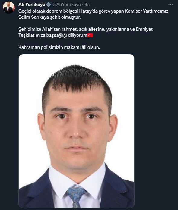 Tartıştığı polis memuru, komiser yardımcısını şehit etti Tartıştığı polis memuru, komiser yardımcısını şehit etti