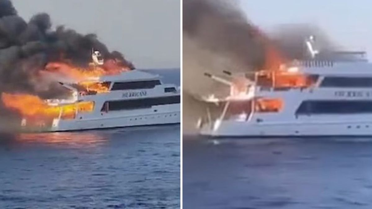 Kızıldeniz'de tur teknesi alev alev yandı: 3 İngiliz turist kayıp