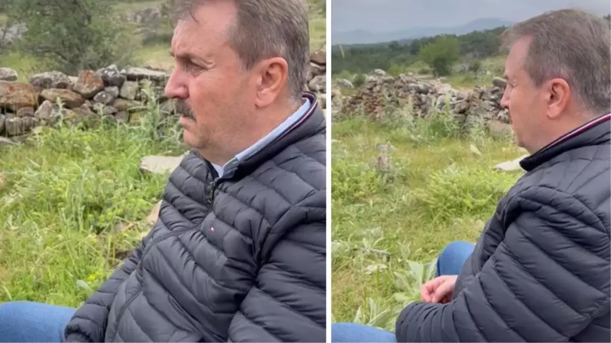 Destici'den bir garip paylaşım! Fondaki türkü de düştüğü not da manidar