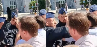 Belçika'da aşırı sağcı lider polis tarafından tokatlandı