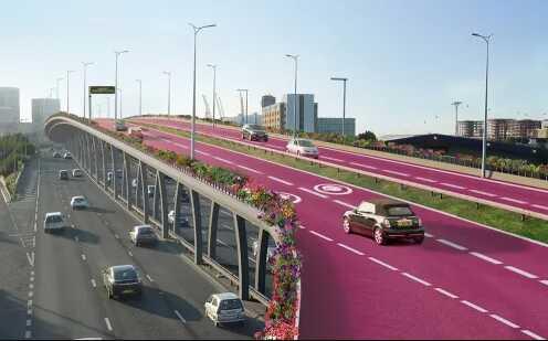 Endonezya'da kadınlara özgü pembe yol inşa edildiği iddiası