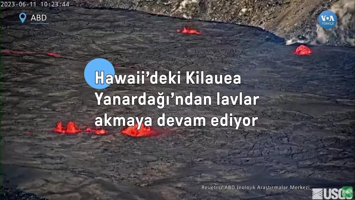 Hawaii'deki Kilauea Yanardağı'ndan lavlar akmaya devam ediyor