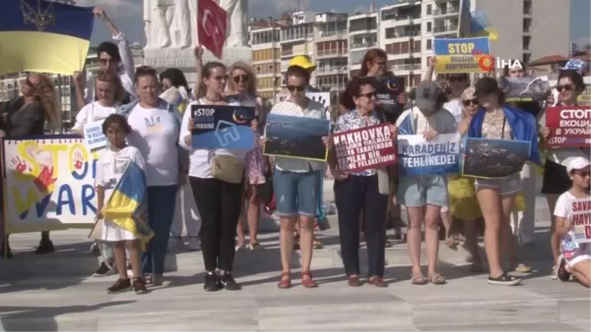 Ukraynalılar, baraj felaketi ile Karadeniz'e dikkat çekti