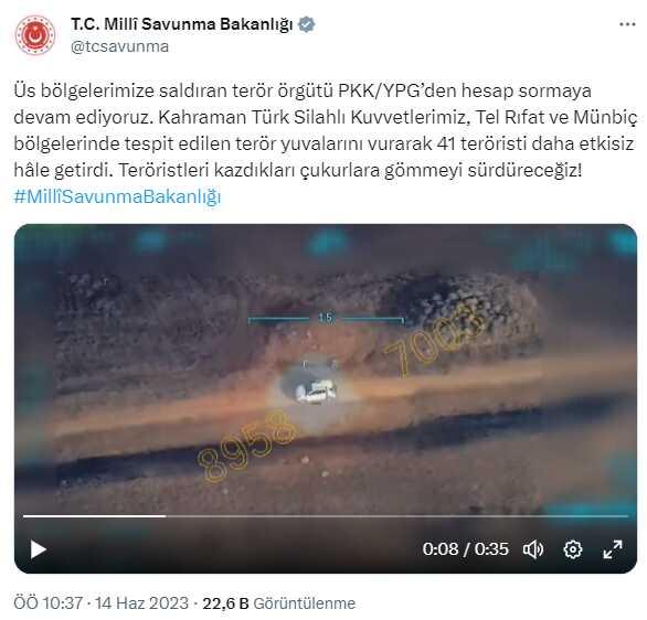 Üs bölgelerimize saldıran terör örgütüne ağır darbe: 41 terörist etkisiz hale getirildi