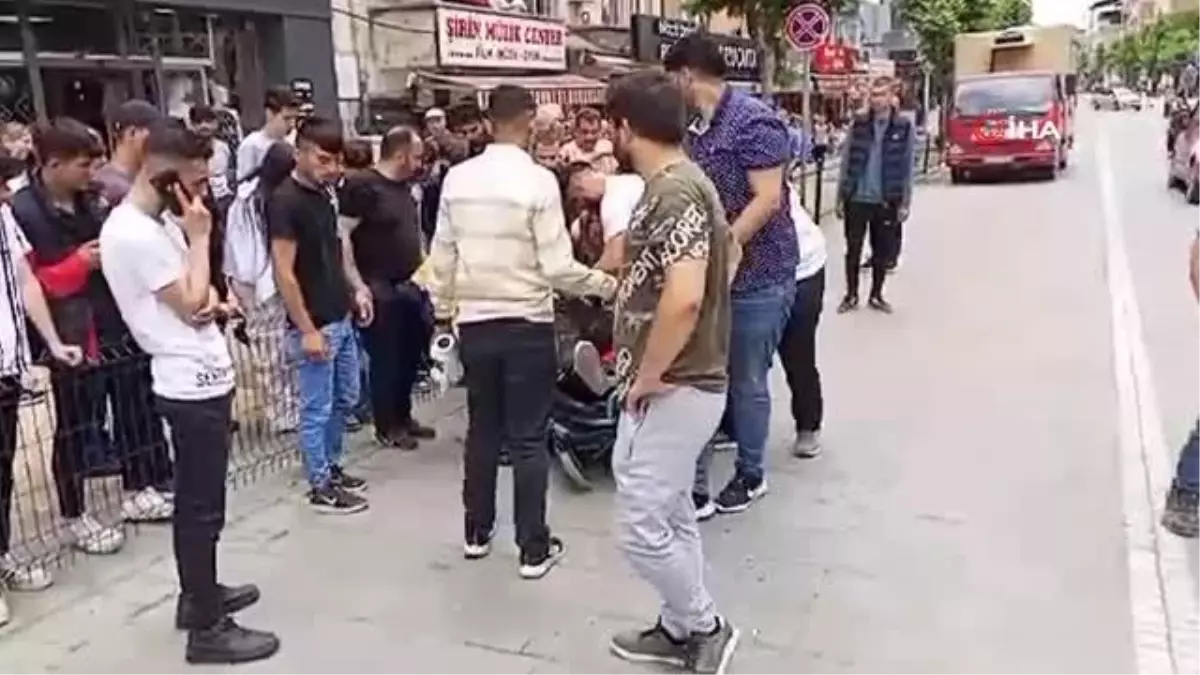 Yolun karşısına geçmeye çalışan yayaya otomobil çarptı