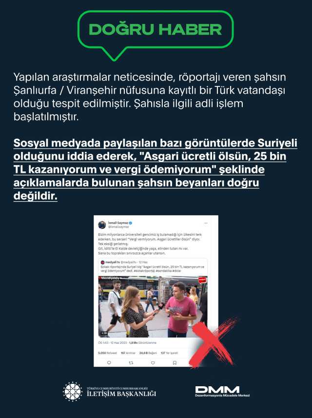 '25 bin TL kazanıyorum vergi de ödemiyorum' demişti! Suriyeli olduğunu söyleyen şahıs Şanlıurfalı çıktı '25 bin TL kazanıyorum vergi de ödemiyorum' demişti! Suriyeli olduğunu söyleyen şahıs Şanlıurfalı çıktı