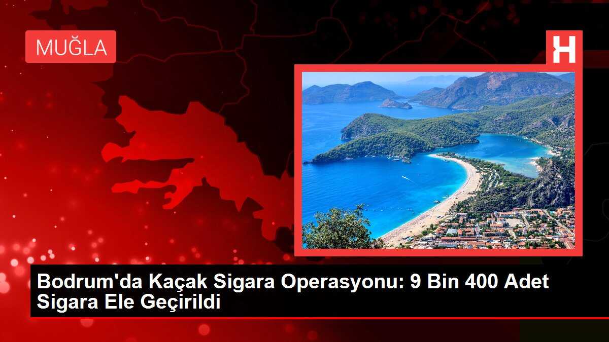 Bodrum'da Kaçak Sigara Operasyonu: 9 Bin 400 Adet Sigara Ele Geçirildi